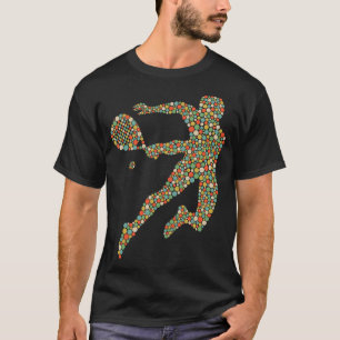 Colourful Polka Dot Padel Player Dot Day T-Shirt