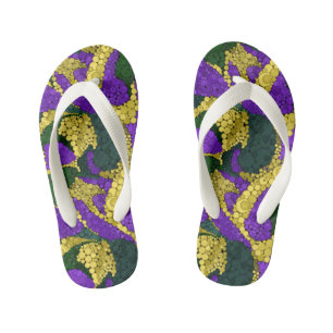 Colourful polka dot pattern kid's flip flops