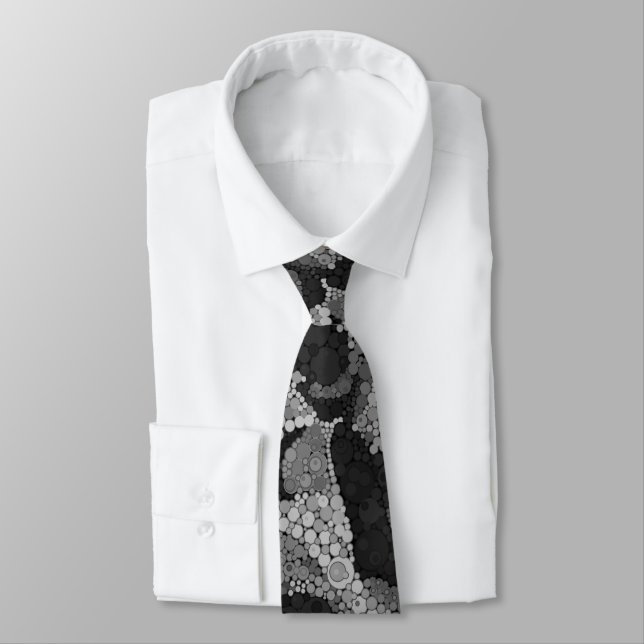 Colourful polka dot pattern tie (Tied)