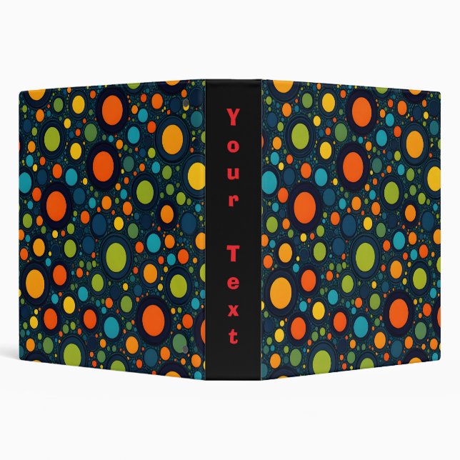 Colourful Polka Dots Binder (Background)