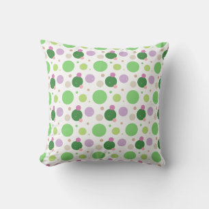 Colourful Polka Dots Cute Kids Throw Pillow