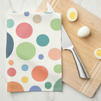 Colourful Polka Dots Kitchen Towel