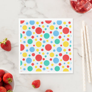 Colourful Polka Dots Napkin