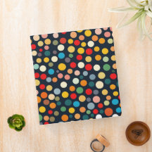 Colourful Polka Dots on Dark Background