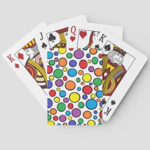 Colourful Polka Dots Playing Cards