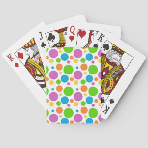 Colourful Polka Dots Playing Cards
