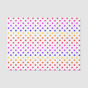Colourful polka dots tissue paper