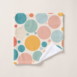 Colourful Polka Dots Wash Cloth