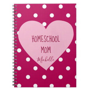 Colourful Polkadots Homeschool Mom Notebook