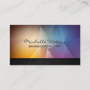 Colourful Polygon Background Business Card