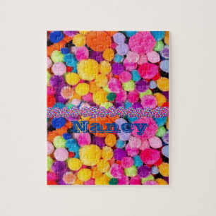 Colourful Pom Poms Jigsaw Puzzle