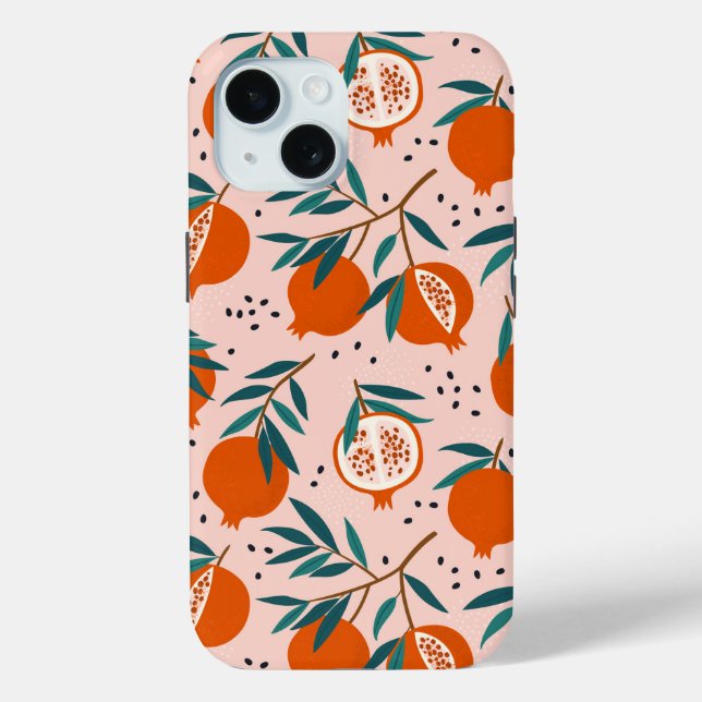 Colourful Pomegranate Pattern Case-Mate iPhone Case (Back)