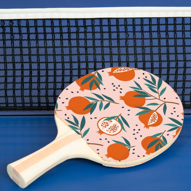 Colourful Pomegranate Pattern Ping Pong Paddle (Insitu)