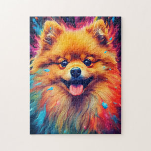 Colourful Pomeranian Jigsaw Puzzle