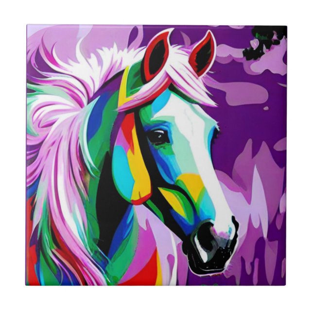 Colourful Pony Tile (Front)