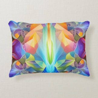 Colourful Poof Abstract Throw Pillow