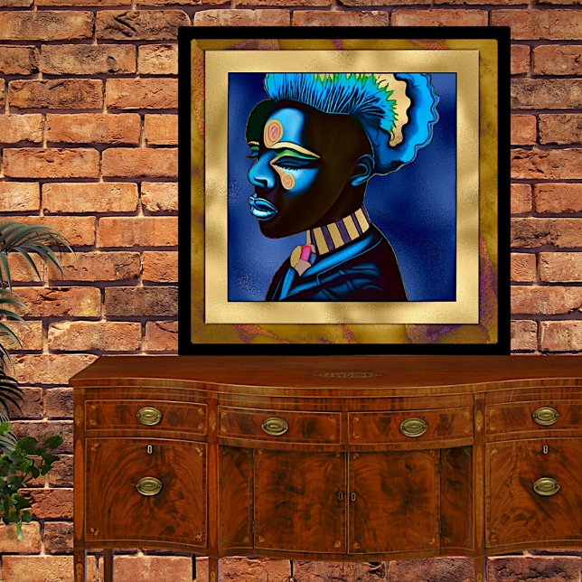 Colourful Pop Art African Man 2 Canvas Print (Creator Uploaded)