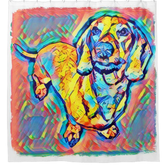 Colourful Pop Art Dachshund (Front)