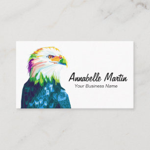 Colourful Pop Art Eagle Business Card