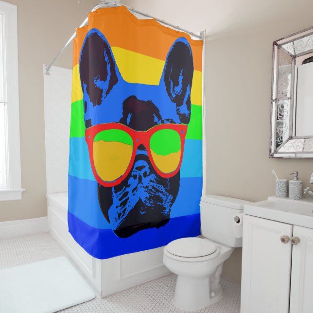 Colourful Pop Art French Bulldog (In Situ)