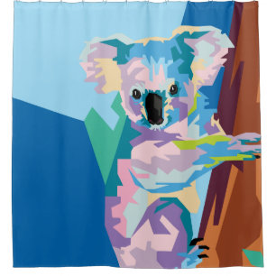 Colourful Pop Art Koala Portrait