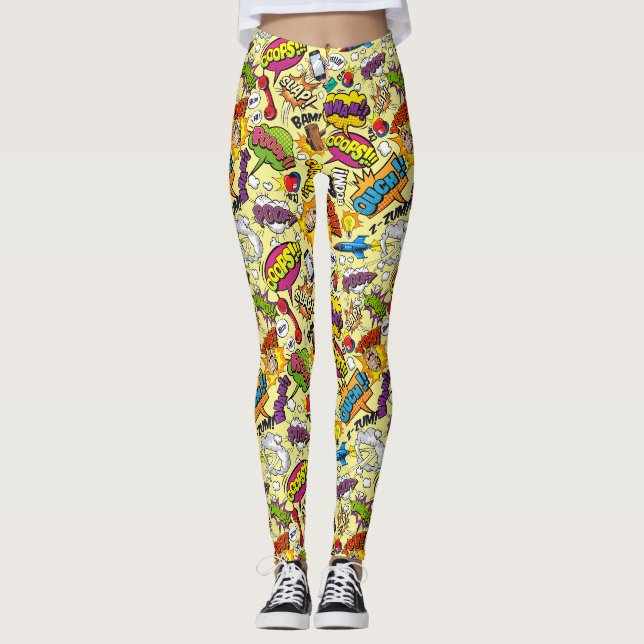 Colourful Pop Art Leggings (Front)