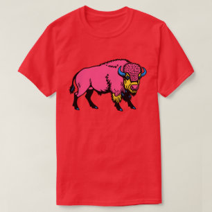 Colourful Pop-Art Southwestern Buffalo/Bison T-Shirt