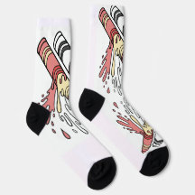 Colourful Pop Art Splash Graphic Socks