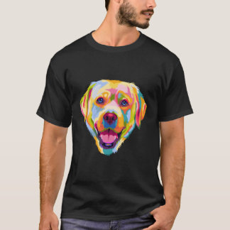 Colourful Pop Labrador Retriever Portrait Lab Owne T-Shirt