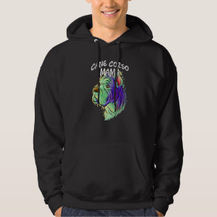Colourful Pop Portrait Cane Corso Dog Mom Mother's Hoodie