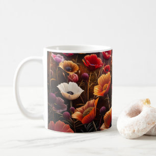 Colourful Poppies Coffee Mug