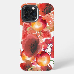 Colourful Poppies, Fruit and Berries iPhone 13 Pro Max Case