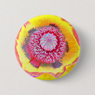 Colourful Poppy 2 Inch Round Button