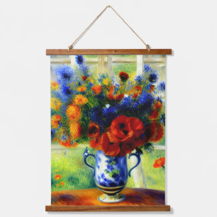 Colourful poppy and Cornflower Hanging Tapestry
