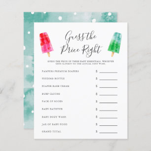 Colourful Popsicle Guess The Price Right Game