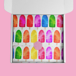Colourful Popsicle Ice Lolly pattern Tissue Paper