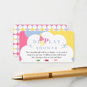 Colourful Popsicle Ready to Pop Display Shower Enclosure Card