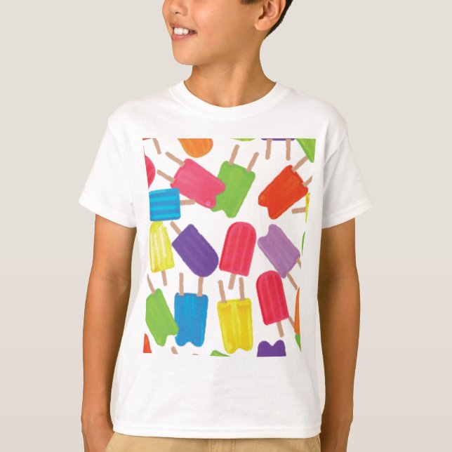 Colourful Popsicles! T-Shirt (Front)