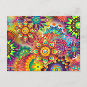 Colourful postcard