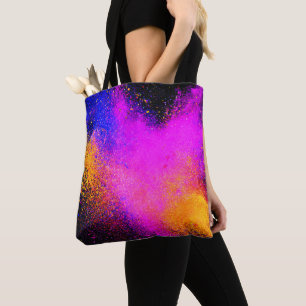 Colourful Powder Eruption Tote Bag