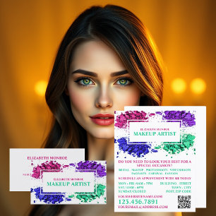 Colourful Powder, Makeup Artist Business Card