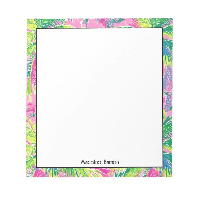 Colourful Preppy Notepad (Front)