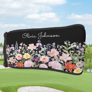 Colourful Pretty Flowers Floral Garden Personalize Golf Head Cover