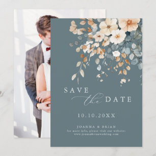Colourful Pretty Spring Wildflower Meadow Photo  Save The Date