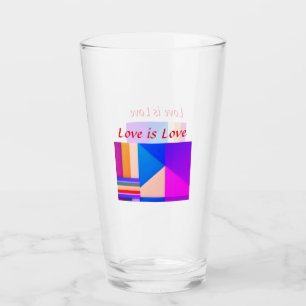 Colourful pride month gay LGBTQ love add name tex Glass