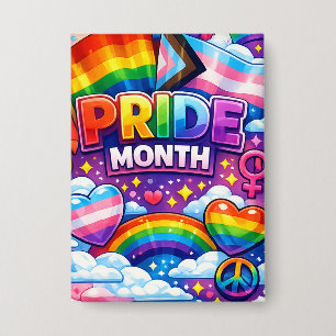 Colourful Pride Month Rainbow and Unicorn Art