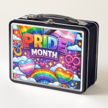 Colourful Pride Month Rainbow and Unicorn Art 