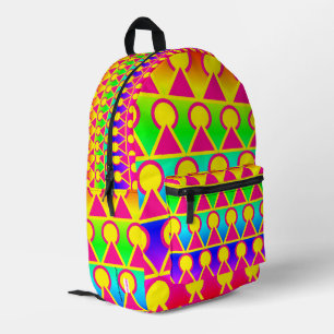 Colourful Printed Backpack