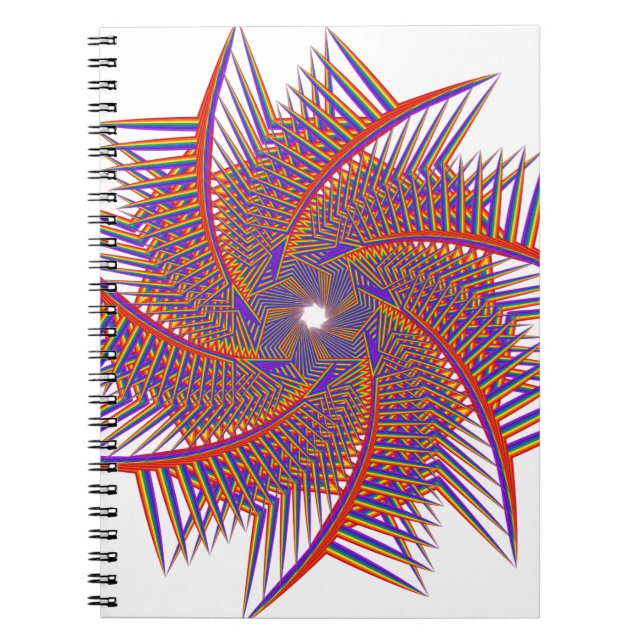 colourful prismatic chromatic notebook (Front)