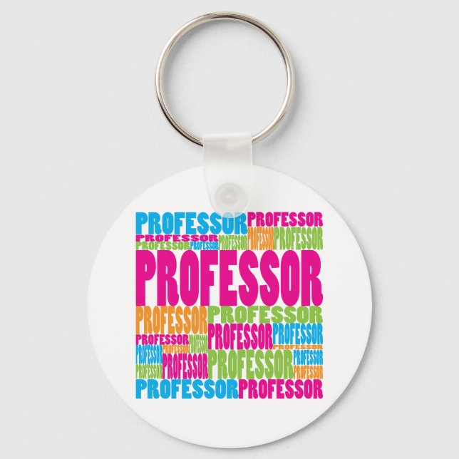 Colourful Professor Keychain (Front)